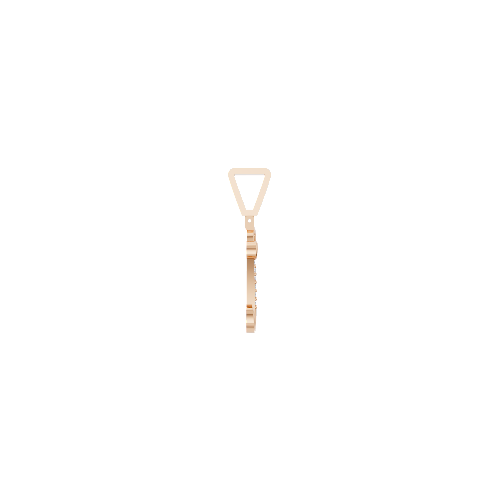Aarinya Calligraphic Initial 'L' Lab Grown Diamond Pendant, The Script Initial 'L' Diamond Pendant