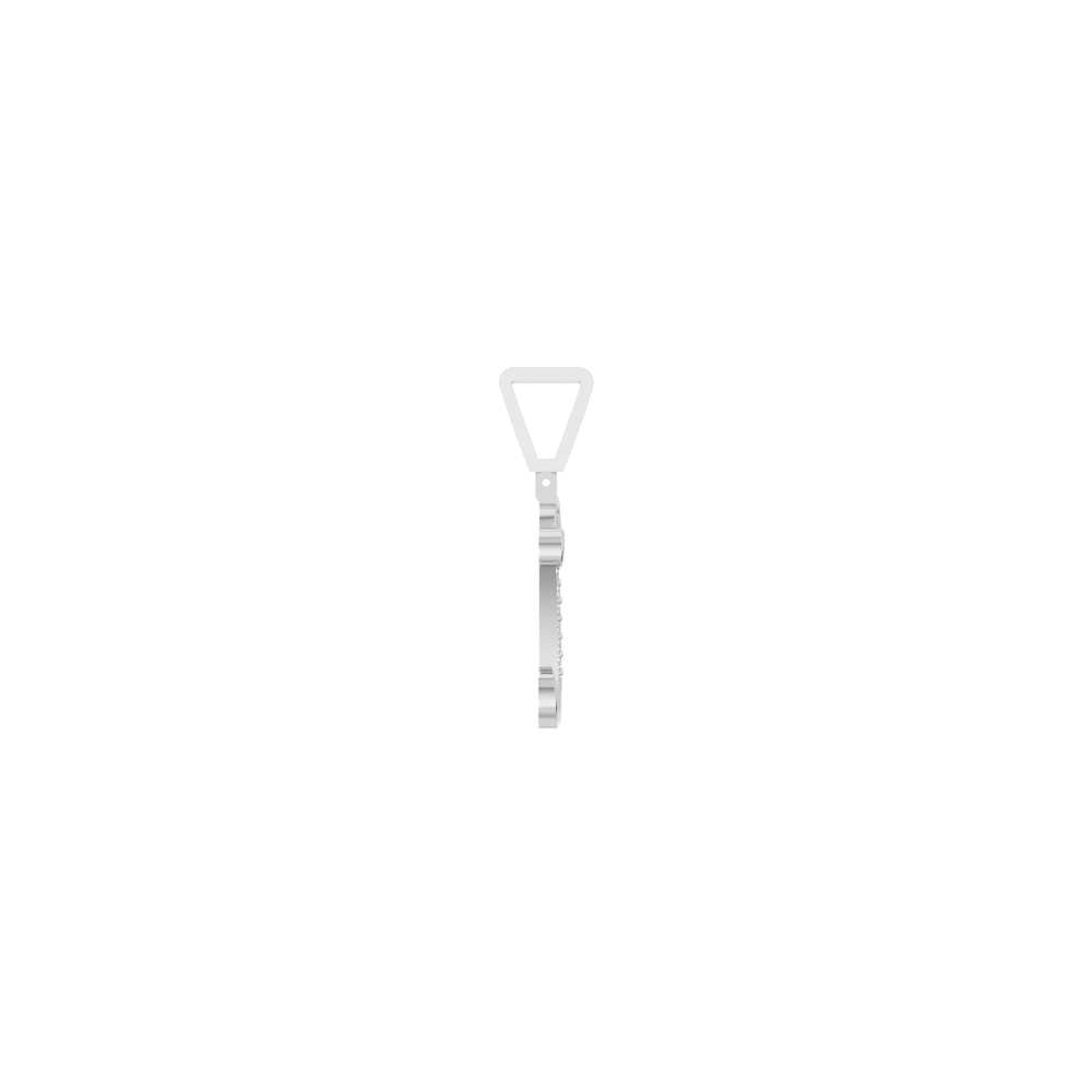 Aarinya Calligraphic Initial 'L' Lab Grown Diamond Pendant, The Script Initial 'L' Diamond Pendant