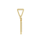 Aarinya Geometric Diamond Initial 'M' Pendant, The Signature Letter 'M' Pendant