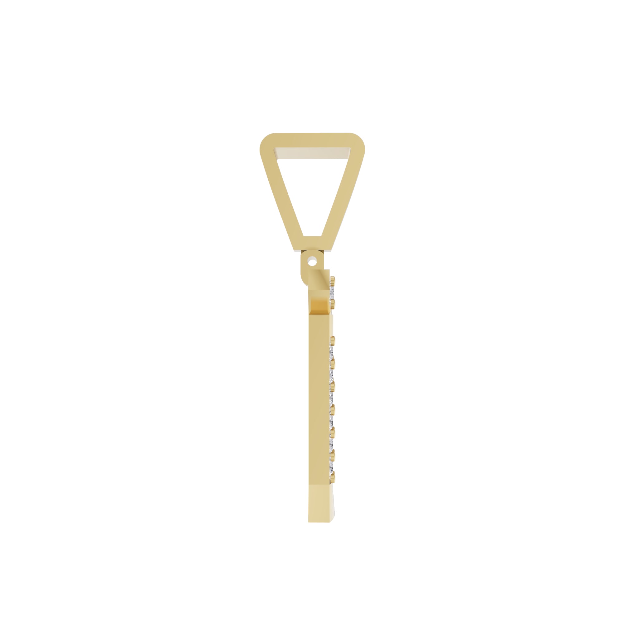 Aarinya Geometric Diamond Initial 'M' Pendant, The Signature Letter 'M' Pendant