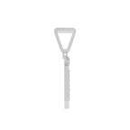 Aarinya Geometric Diamond Initial 'M' Pendant, The Signature Letter 'M' Pendant