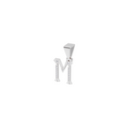 Aarinya Geometric Diamond Initial 'M' Pendant