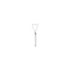 Aarinya Geometric Diamond Initial 'M' Pendant