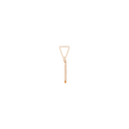 Aarinya Curved 'N' Diamond Alphabet Pendant