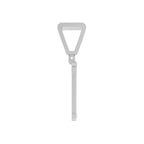 Aarinya Curved 'N' Diamond Alphabet Pendant, The Calligraphic Diamond Initial 'N' Pendant