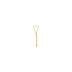 Aarinya Curved 'N' Diamond Alphabet Pendant