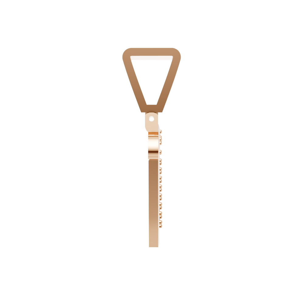 Aarinya Pave Accent Diamond Letter 'V' Pendant, The Calligraphic Diamond Initial 'V' Pendant