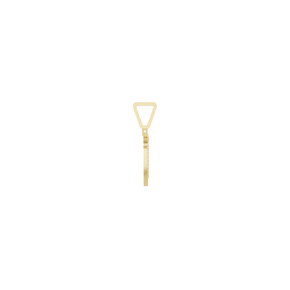 Aarinya Pave Accent Diamond Letter 'V' Pendant, The Calligraphic Diamond Initial 'V' Pendant