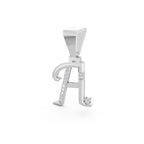 Aarinya Script Yellow Gold 'A' Lab Grown Diamond Pendant, The Solstice Script Initial 'A' Pendant