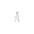 Aarinya Script Yellow Gold 'A' Lab Grown Diamond Pendant
