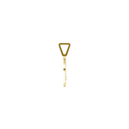 Aarinya Script Yellow Gold 'A' Lab Grown Diamond Pendant