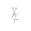 Aarinya Sculpted 'K' Lab Grown Diamond Pendant, The Prism Sculpted Initial 'K' Pendant