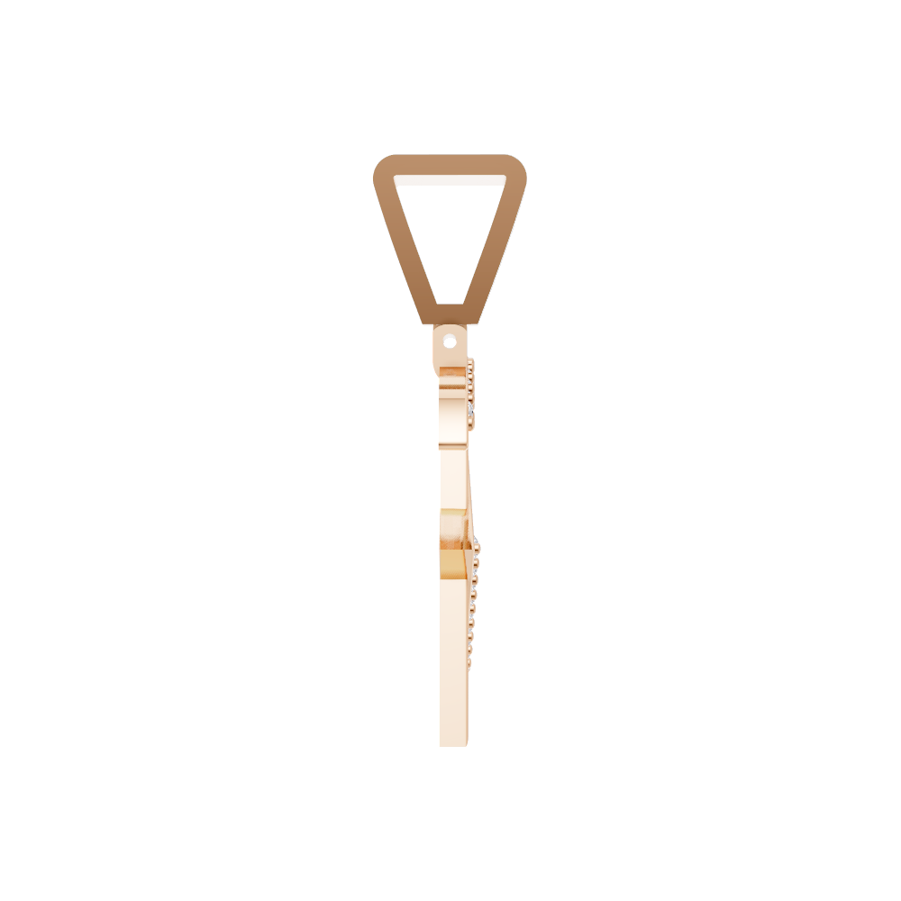 Aarinya Sculpted 'K' Lab Grown Diamond Pendant, The Prism Sculpted Initial 'K' Pendant
