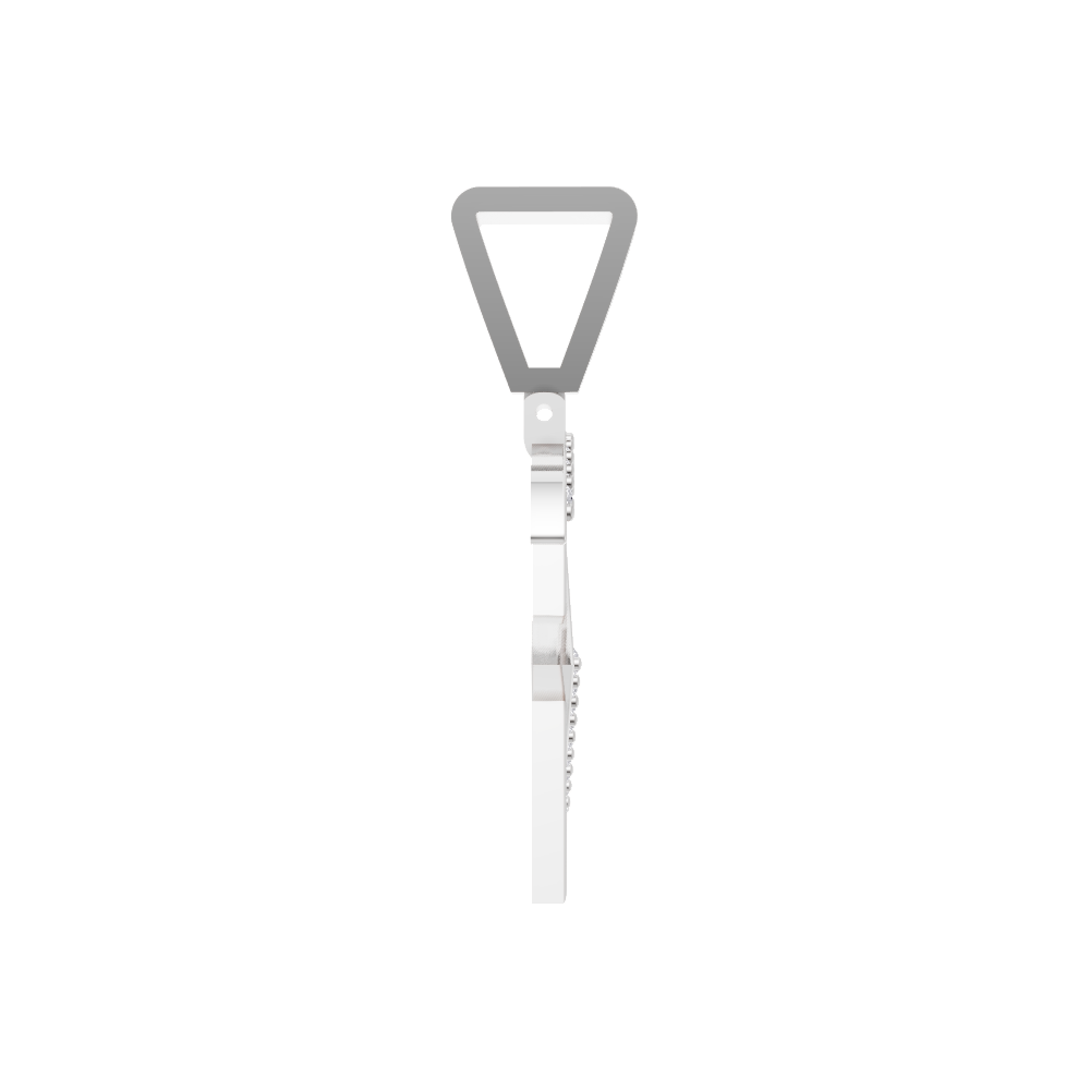 Aarinya Sculpted 'K' Lab Grown Diamond Pendant, The Prism Sculpted Initial 'K' Pendant