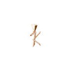 Aarinya Sculpted 'K' Lab Grown Diamond Pendant