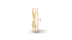 Aarinya Infinity Square Lab-Grown Diamond Brooch, Lumina Double-Square Statement Brooch