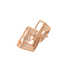Aarinya Infinity Square Lab-Grown Diamond Brooch, Lumina Double-Square Statement Pin