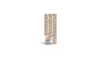 Aarinya Linear Solitaire Brooch, The Zenith Cascade Lab-Diamond Brooch