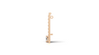 Aarinya Linear Solitaire Brooch, The Zenith Cascade Lab-Diamond Brooch