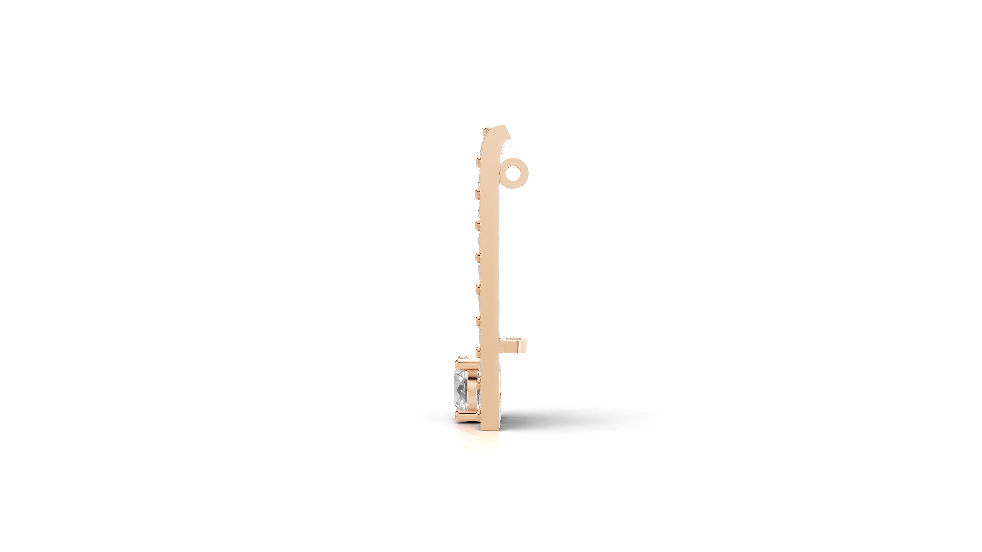 Aarinya Linear Solitaire Brooch, The Zenith Cascade Lab-Diamond Brooch