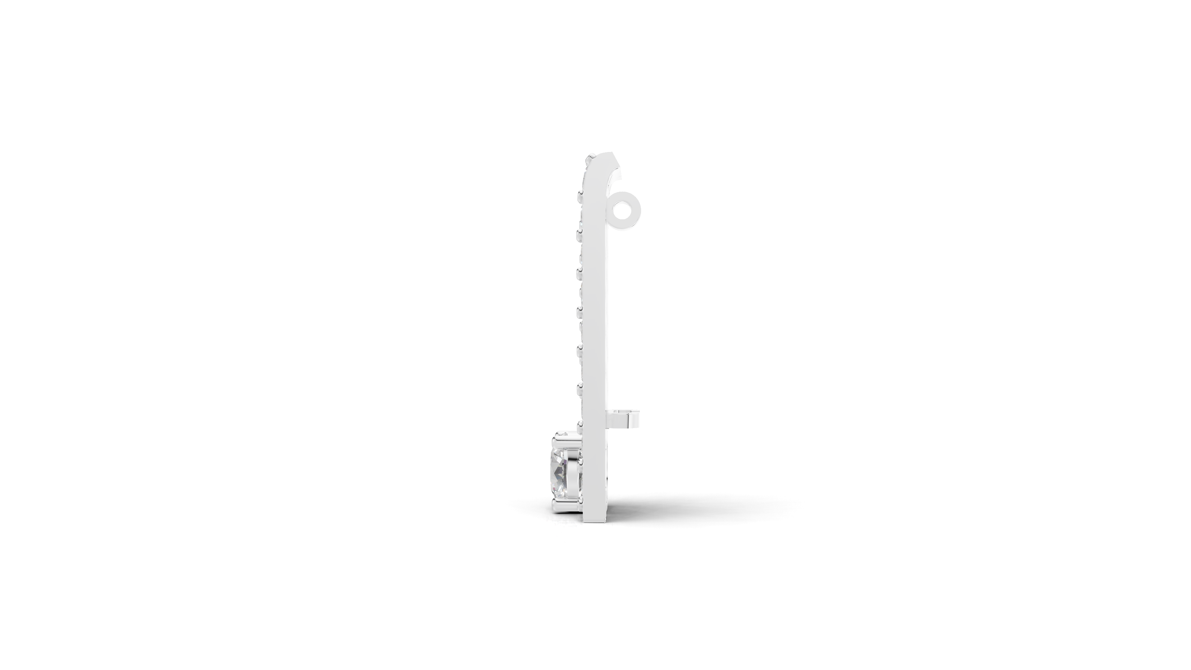 Aarinya Linear Solitaire Brooch, The Zenith Cascade Lab-Diamond Brooch