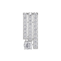 Aarinya Linear Solitaire Brooch, The Zenith Cascade Lab-Diamond pin