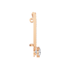 Aarinya Linear Solitaire Brooch, The Zenith Cascade Lab-Diamond pin
