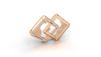 Aarinya Intertwined Square Brooch, The Geometric Filigree Lapel Pin