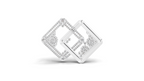 Aarinya Intertwined Square Brooch, The Geometric Filigree Lapel Pin
