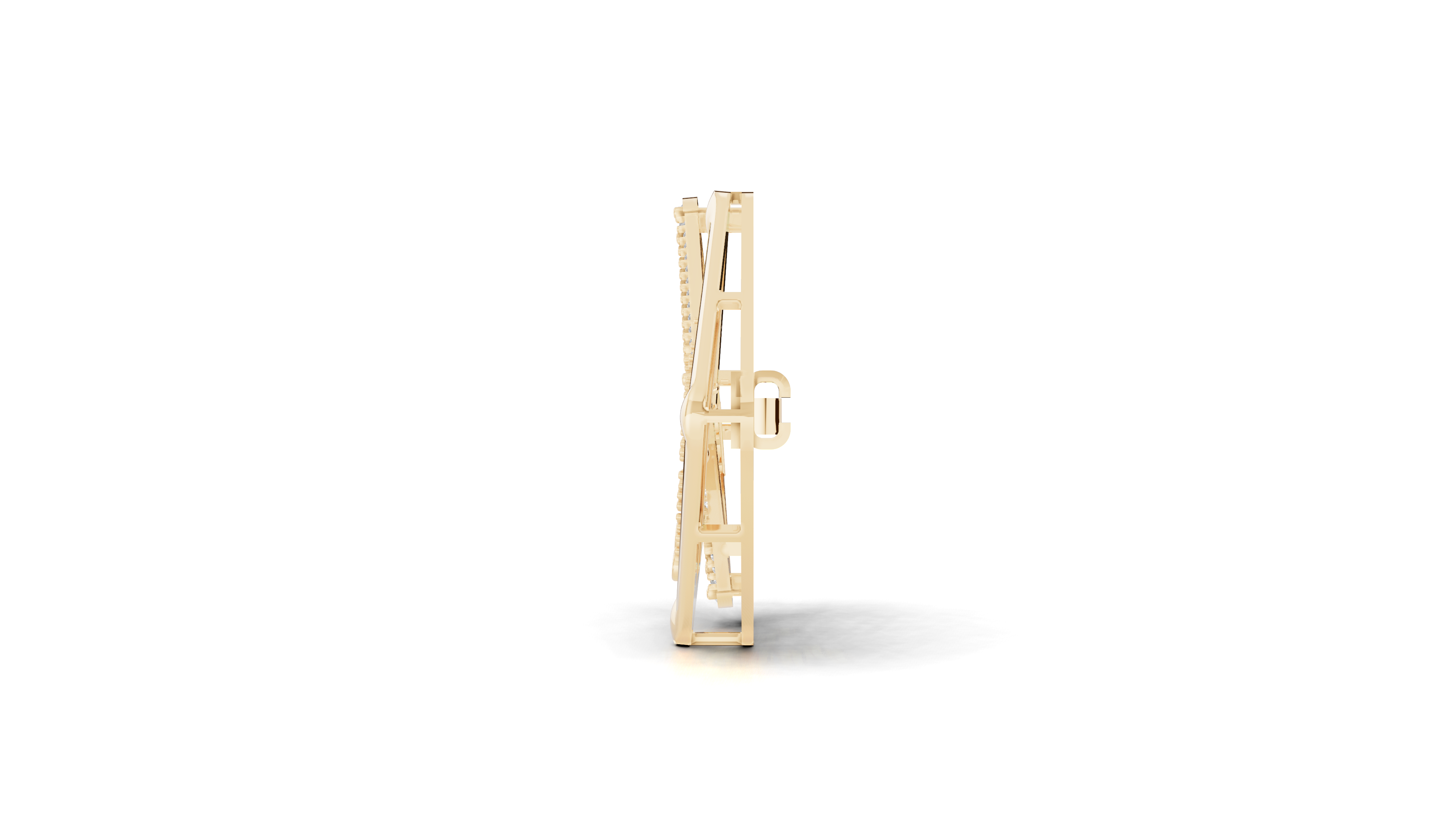 Aarinya Intertwined Square Brooch, The Geometric Filigree Lapel Pin