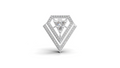 Aarinya Shield Lab-Grown Diamond Lapel Pin, The Prism Triangle Tiered Brooch