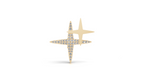 Aarinya Celestial Twin Star Brooch, The Polaris Cluster Star Brooch