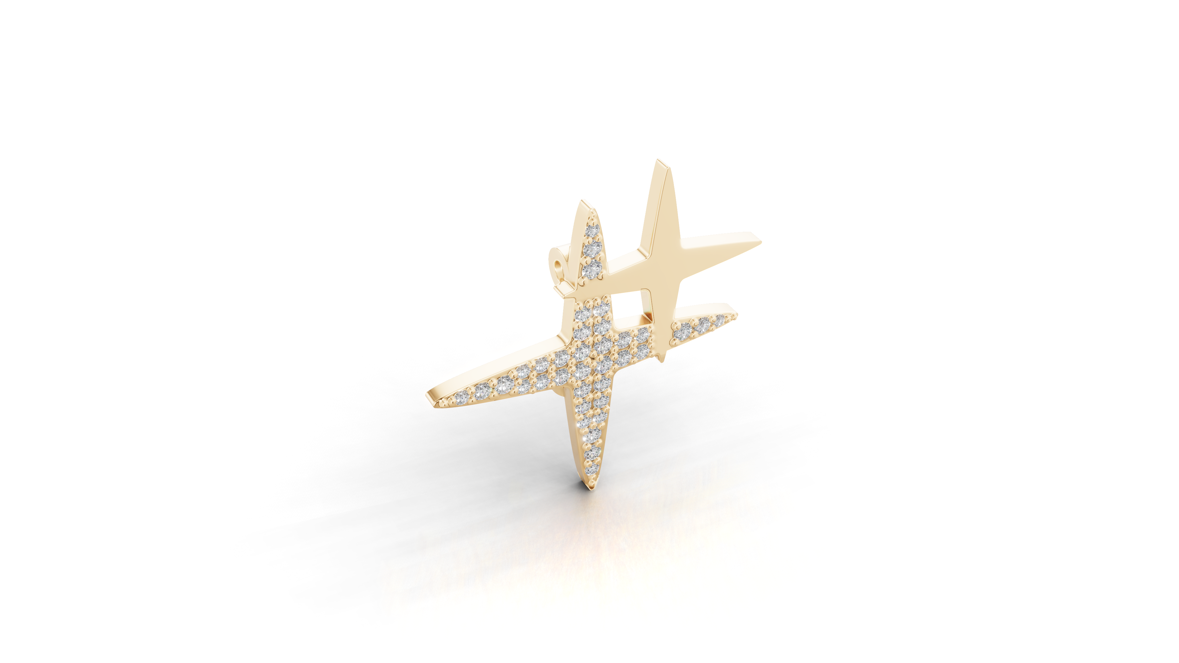 Aarinya Celestial Twin Star Brooch, The Polaris Cluster Star Brooch