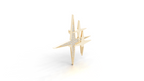 Aarinya Intersecting Starburst Lapel Pin, The Orion Multi-Star Statement Pin