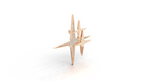 Aarinya Intersecting Starburst Lapel Pin, The Orion Multi-Star Statement Pin