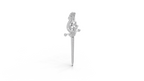 The Imperial Scepter Lab-Grown Diamond Brooch, The Sovereign Crest Sword Brooch