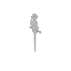 The Imperial Scepter Lab-Grown Diamond Brooch, The Sovereign Crest Sword pin
