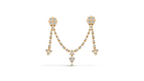 Aarinya Imperial Festoon Lab-Grown Diamond Brooch ,The Ritz Chevron Dangle Brooch