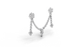 Aarinya Imperial Festoon Lab-Grown Diamond Brooch ,The Ritz Chevron Dangle Brooch