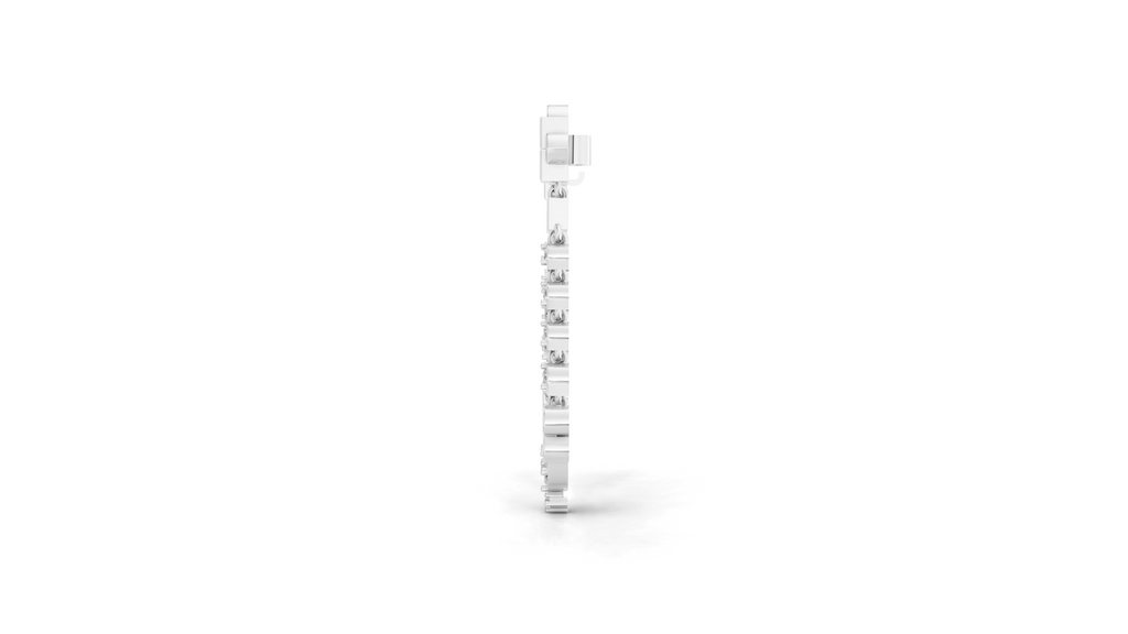 Aarinya Imperial Festoon Lab-Grown Diamond Brooch ,The Ritz Chevron Dangle Brooch