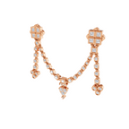 Aarinya Imperial Festoon Lab-Grown Diamond Pin ,The Ritz Chevron Dangle Brooch