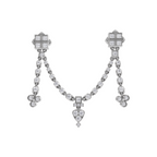 Aarinya Imperial Festoon Lab-Grown Diamond Pin ,The Ritz Chevron Dangle Brooch