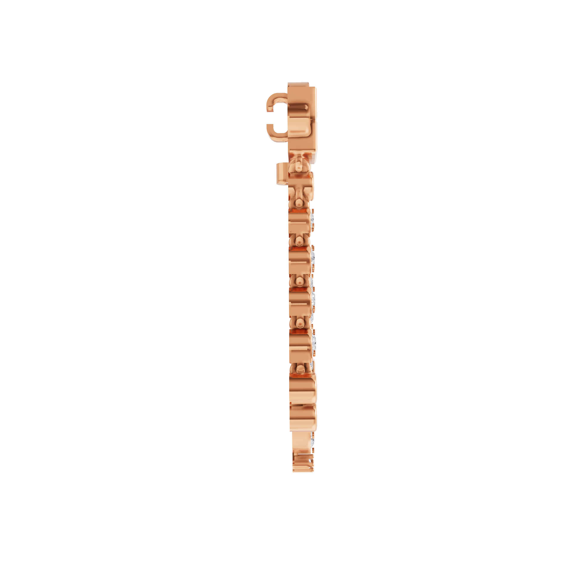 Aarinya Imperial Festoon Lab-Grown Diamond Pin ,The Ritz Chevron Dangle Brooch