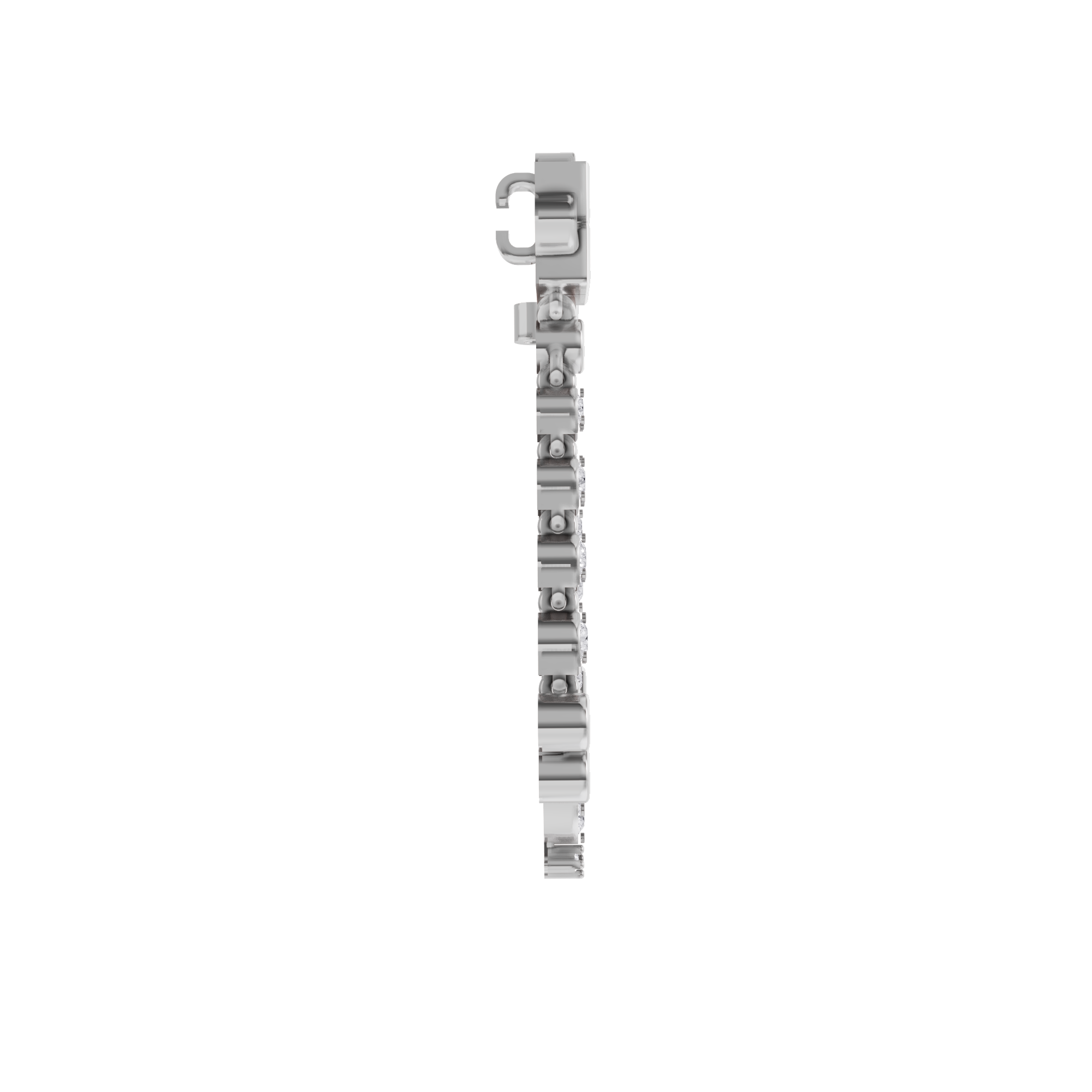 Aarinya Imperial Festoon Lab-Grown Diamond Pin ,The Ritz Chevron Dangle Brooch