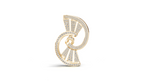 Aarinya Art Deco Lab-Grown Diamond Brooch, Vortex Fan Geometric Lab-Grown Brooch