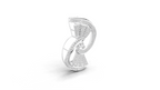 Aarinya Art Deco Lab-Grown Diamond Brooch, Vortex Fan Geometric Lab-Grown Brooch