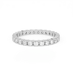 Aarinya Aurelia Eternity Band, Classic Bordered Round Diamond Band