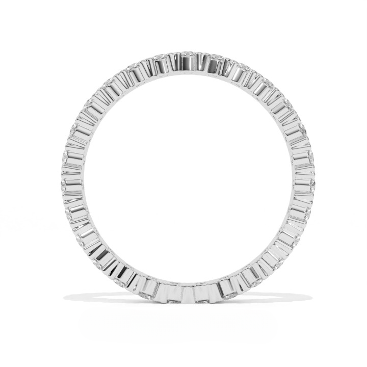 Aarinya Aurelia Eternity Band, Classic Bordered Round Diamond Band