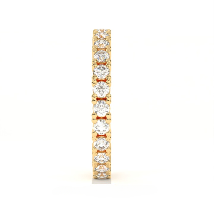 Aarinya Aurelia Eternity Band, Classic Bordered Round Diamond Band