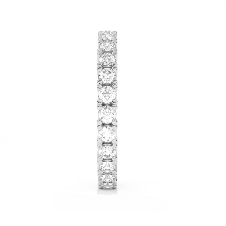 Aarinya Aurelia Eternity Band, Classic Bordered Round Diamond Band